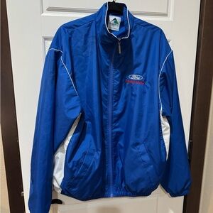 Vintage Ford Racing Blue Jacket| Windbreaker| Retro| Sportswear| Nylon|